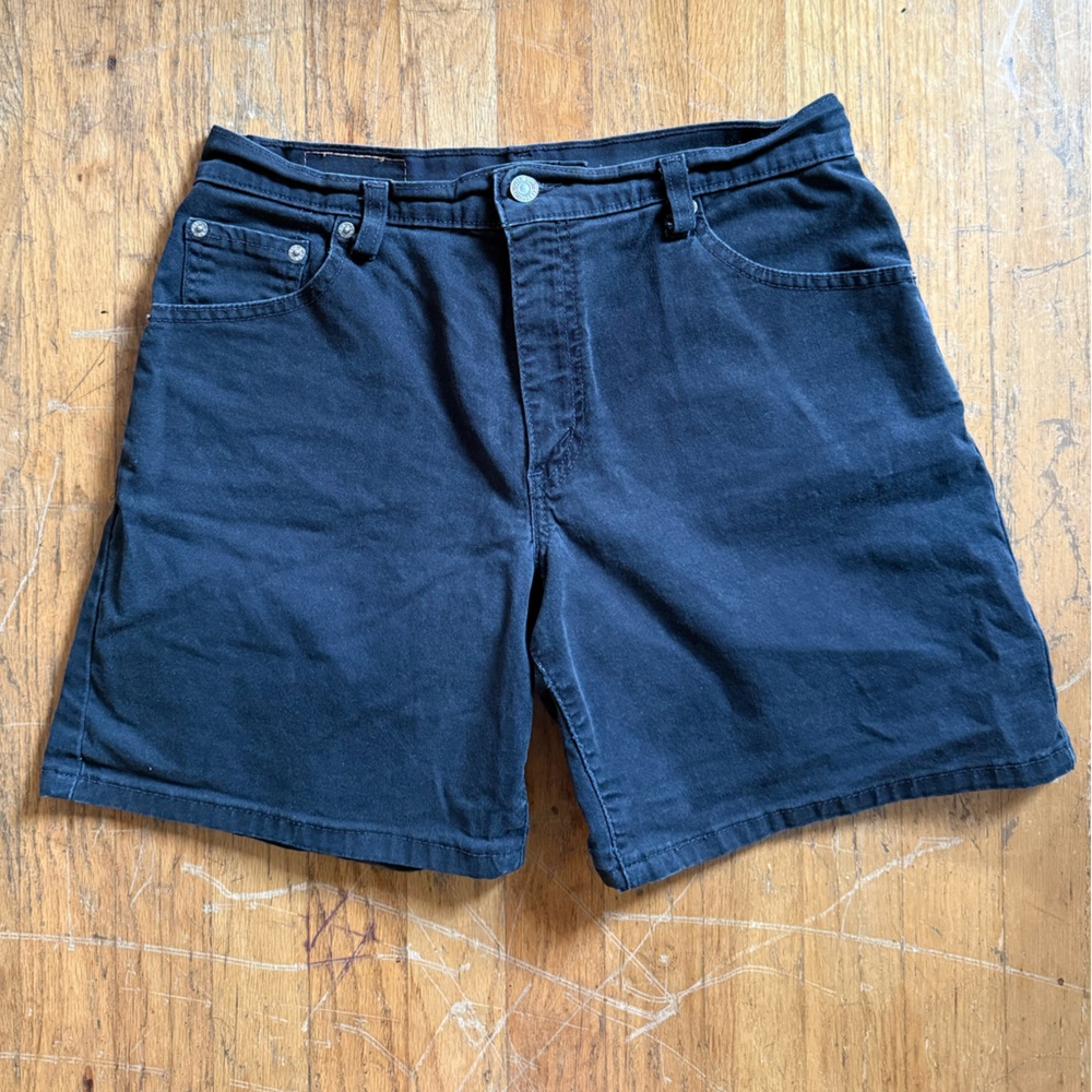 Levi's black denim shorts  Sz 10